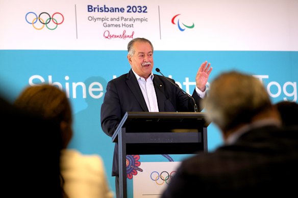 Andrew Liveris hosted the first meeting of the new Brisbane 2032 board on Thursday.