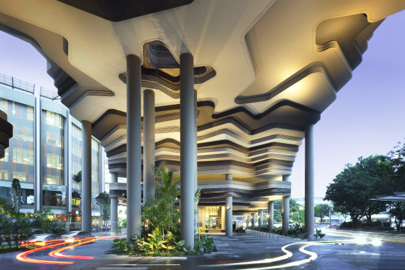 Curves rule in this hotel that has fully embraced sustainability.