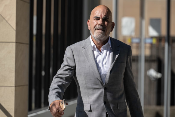 Pasquale Loccisano outside the NSW Supreme Court at Darlinghurst on Monday.