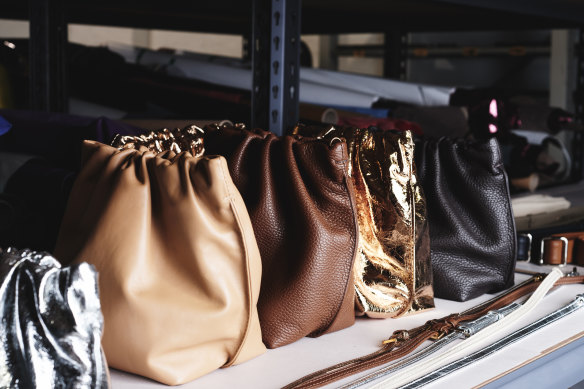 A selection of A-esque leather bags. 