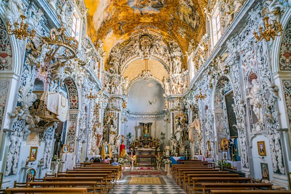 Inside the church of San Francesco in Mazara del Vallo, Trapani.