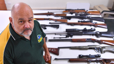 Michael Sloan owner of AuSafe Security. Michael is a licensed security business owner who has had high powered rifles and shotguns returned to him by police but the police registry still records them as being "seized". 