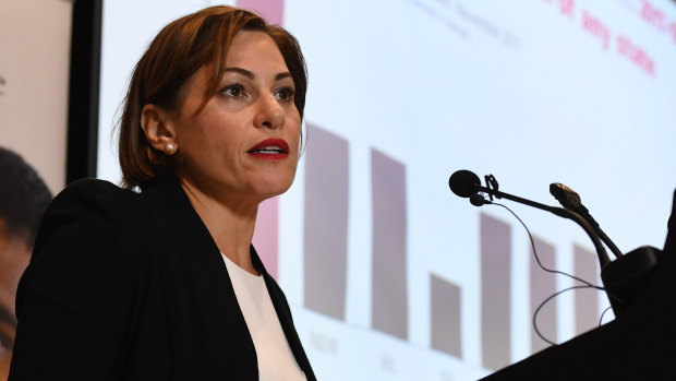 Queensland Treasurer Jackie Trad said the GST options put forward by the commission could see Queensland take an annual hit of up to $2.4 billion to its budget bottom line.