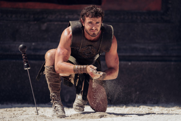 Paul Mescal as Lucius, the lost Prince of Rome, in Gladiator II.
