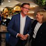 Opposition Leader Jess Wilson with Nepean candidate Anthony Marsh.