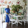 “This house brims with English charm, quirk and wonderful energy,” says Penelope. “The whimsical wallpaper, by artist Nathalie Lété, is a play on the kitchen garden it overlooks.” 