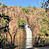 Wangi Falls has a deep swimming hole at the base. 