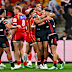 Sam Walker celebrates a try.