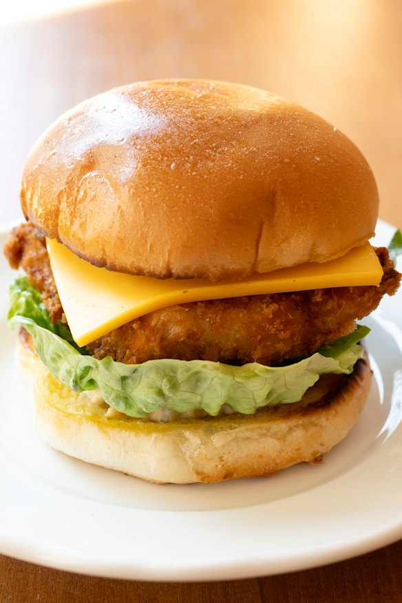 The fish burger.