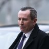 Premier of Western Australia Mark McGowan arrives ahead of the first National Cabinet meeting. 17 June, 2022. Parliament House. Photo: Rhett Wyman/fedpol