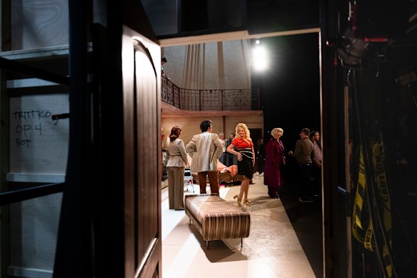 Backstage at the Sydney Opera House for the full dress rehearsal of the Il Trittico.