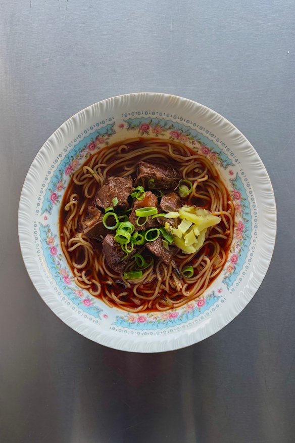 Mum’s beef soup noodles.