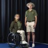 Athletes Gordon Allen (cycling) and Madison de Rozario (wheelchair racer) unveil the official uniforms by RM Williams for the Australian team at the Paralympic Games in Paris.