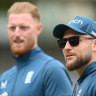 Brendon McCullum with Ben Stokes at Lord’s.