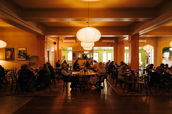 The dining room. 