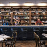 The restaurant serves lunch and dinner, or prop up at the bar for a drink.