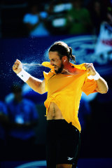 This photo of Patrick Rafter at the 2001 Australian Open is one of Clive Brunskill’s favourites