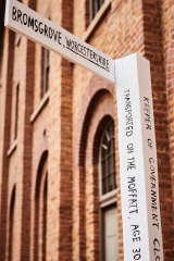 The life stories of the convicts and migrants who lived at the Hyde Park Barracks will be written on the signposts. 