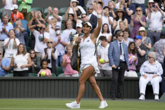It was the end of the line for home favourite Heather Watson.