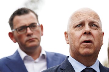 Victorian Premier Daniel Andrews and Treasurer Tim Pallas.