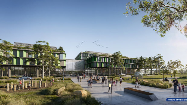 An artist's impression of the new hospital development in Rouse Hill. 