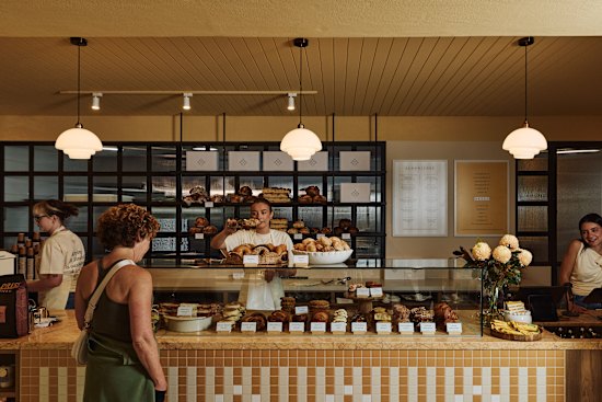 Fresh bread and pastries to-go.