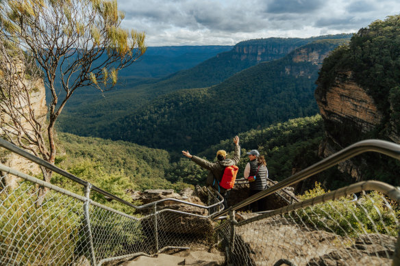 Fletchers Lookout near the Wentworth Falls section of the Grand Cliff Top Walk.