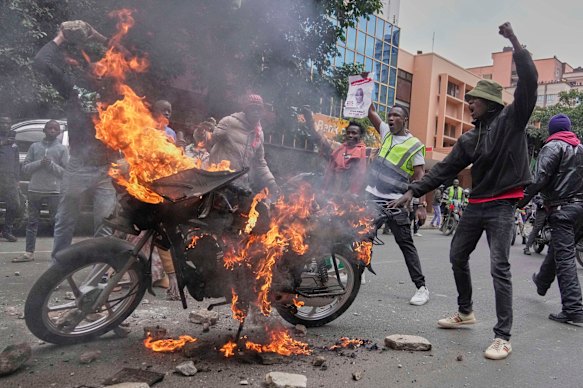 The protests against Ojwang’s death in custody coincided with demonstrations already planned in Kenya to mark the first anniversary of an anti-government movement.