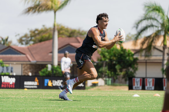 Herbie Farnworth at Dolphins training.