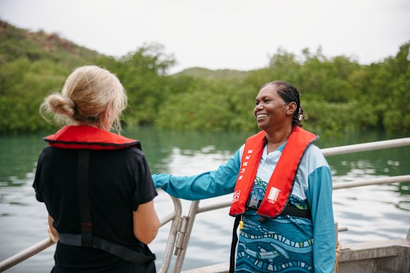 Jarwi woman Rosanna Angus’ family lived on Sunday Island during the early mission days.