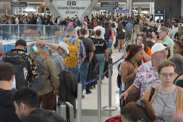 Aeroporto Intercontinental George Bush, em Houston, onde o tempo de espera da segurança atingiu quatro horas esta semana.