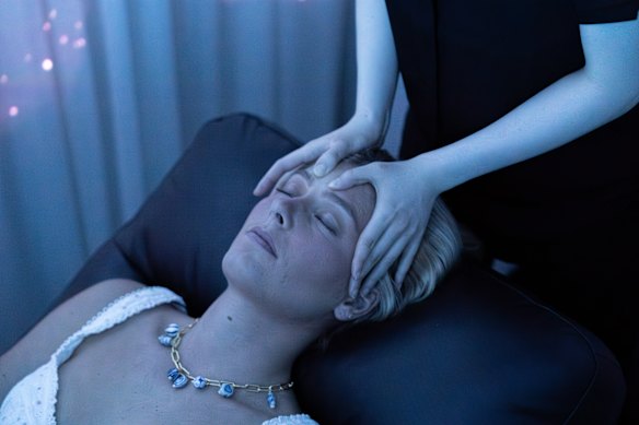 Massage and hair styling in one at Tokyo Head Spa.