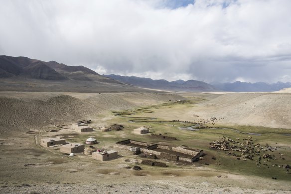 A storm brews over the Karakoram mountain range. The settlement of Sultan is the last inhabited hamlet before Afghanistan’s border with China.