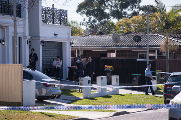 Abbas was shot in the driveway beside his grey BMW.