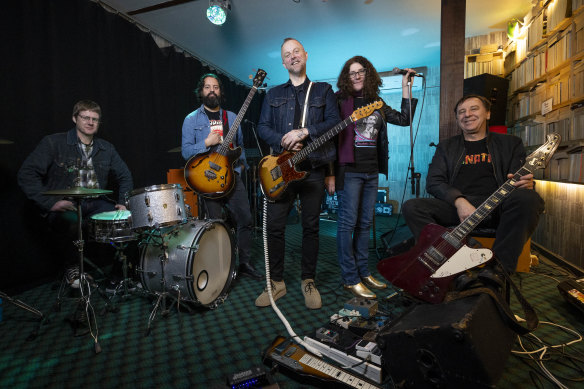 The Double Agents (from left) Myles Gallagher, Mick Stylanou, Dave Butterworth, Kim Walvisch Bukshteyn, and Ryan Tandy, are back in action after a 14-year hiatus.