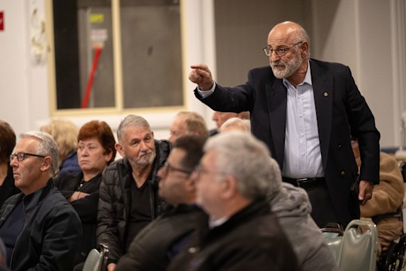 Angry members confronted the administrators at a meeting on Tuesday. 