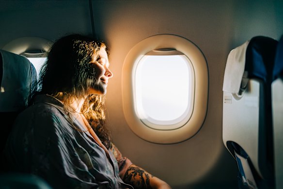 Flying long-haul? A scarf sprayed with your favourite scent acts as both an odour-blocker, and a pillow when rolled up.