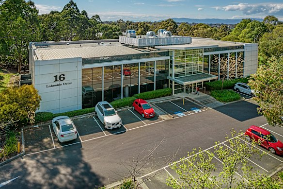 16 Lakeside Drive in the Tally Ho Business Park fetched just over $8 million - $5 million less than its previous purchase price.