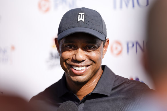Tiger Woods was thrilled to be back on course.