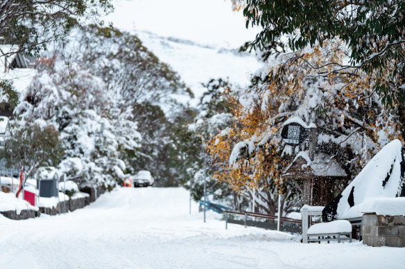 Falls Creek in the winter. 