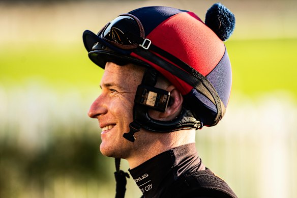 James McDonald, who will ride Joliestar in Saturday’s Everest, at Rosehill on Thursday morning.