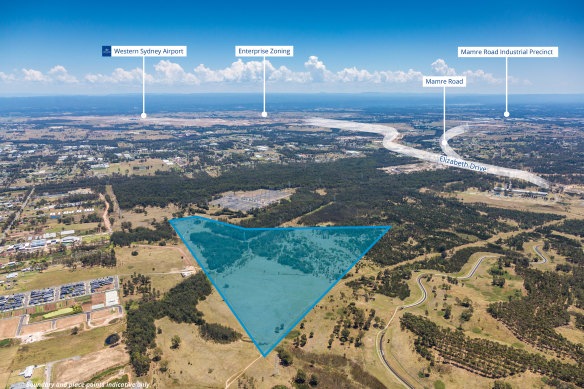More than 41 hectares of land at Austral in Sydney’s west is being sold.
