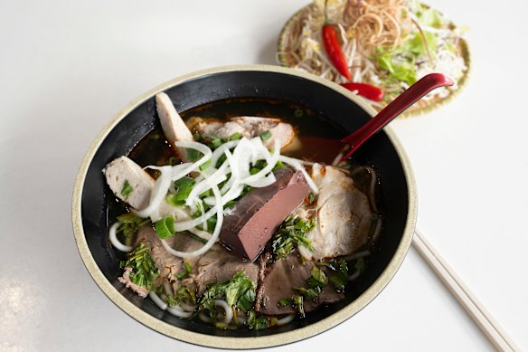 Bun bo hue is celebrated for its sweet, spicy and umami intensity.

