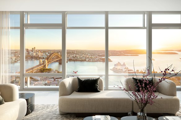 The 58-level tower is due to be completed this year and the penthouse next year.