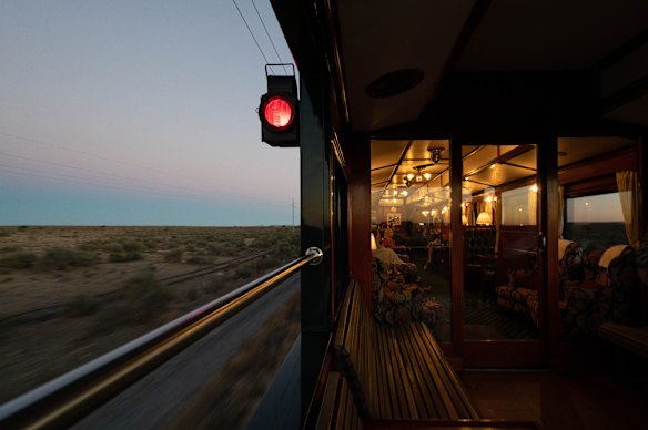 On the Copper Trail, onboard entertainment streams in through panes of glass.