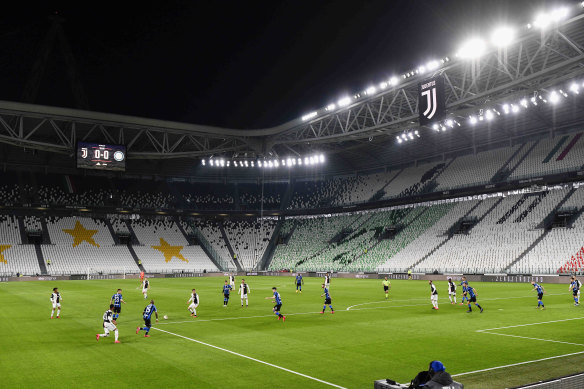 Inter Milan and Juventus played one of the biggest matches of the season in an empty stadium in Turin, with attendance at large sporting events banned in Italy until April as a coronavirus containment measure.