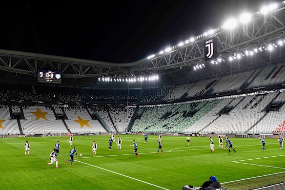 Inter Milan and Juventus played one of the biggest matches of the season in an empty stadium in Turin, with attendance at large sporting events banned in Italy until April as a coronavirus containment measure.