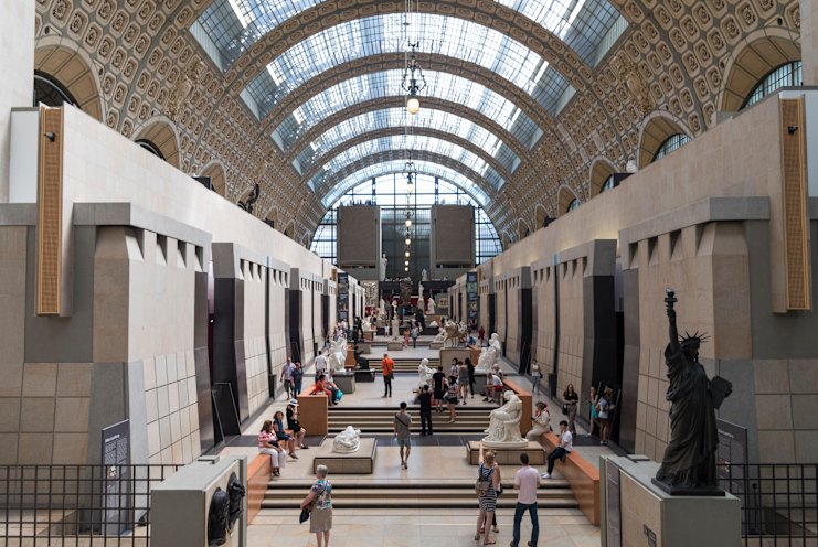 Le magnifique musée d'Orsay est installé dans une ancienne gare.