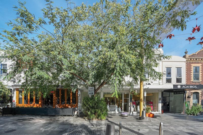 Entrecote and its neighbours at 136-144 Greville Street, Prahran.