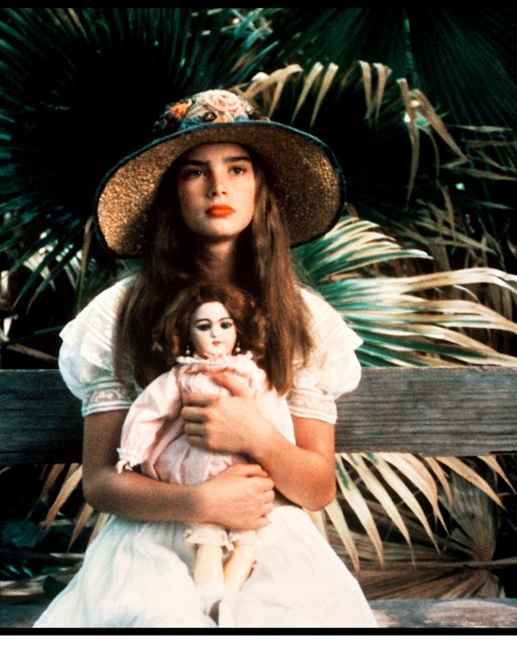 Playing a child prostitute in Pretty Baby (1978).